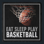 Dessous-de-plat Manger Sommeil Jouer Basket-Ball Artwork Motivatio<br><div class="desc">Oeuvres de jeu populaires américaines et internationales - I Love This Game. Sports Populaires - Basketball Game Ball Image.</div>