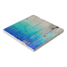 Nautique patiné en bois peint par bleu de bois de