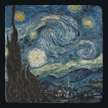 Dessous-de-plat Nuit Van Gogh Starry<br><div class="desc">Vincent Van Gogh célèbre peinture étoile nuit</div>