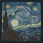Dessous-de-plat Nuit Van Gogh Starry<br><div class="desc">Vincent Van Gogh célèbre peinture étoile nuit</div>