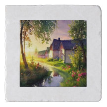 petit village en ruisseau