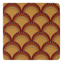 Pétoncles avec points, Bourgogne, Rouille, Apricot