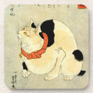 Dessous-de-verre 日本猫, chat japonais de 国芳, Kuniyoshi, Ukiyo-e