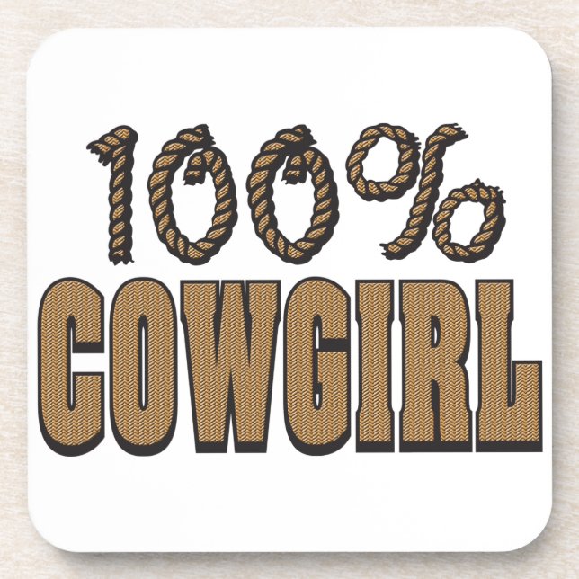 Dessous-de-verre 100% Cowgirl (Devant)