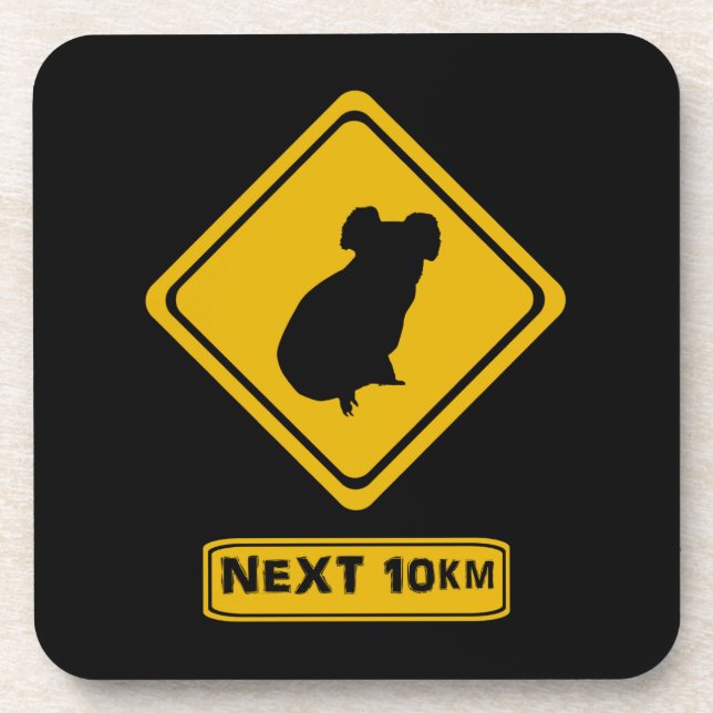 Dessous-de-verre 10 km suivants koalas (Devant)