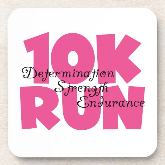 Dessous-de-verre 10K Run Sport Rose (Devant)