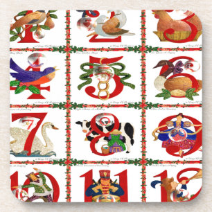 Dessous-de-verre 12 Jours De Caillot De Noël Imprimer Cadeaux