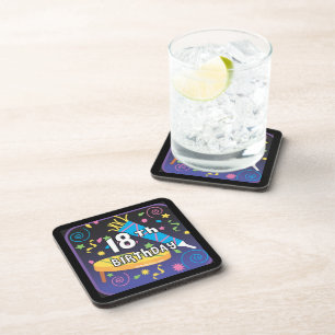 Dessous-de-verre 18e anniversaire Faveurs