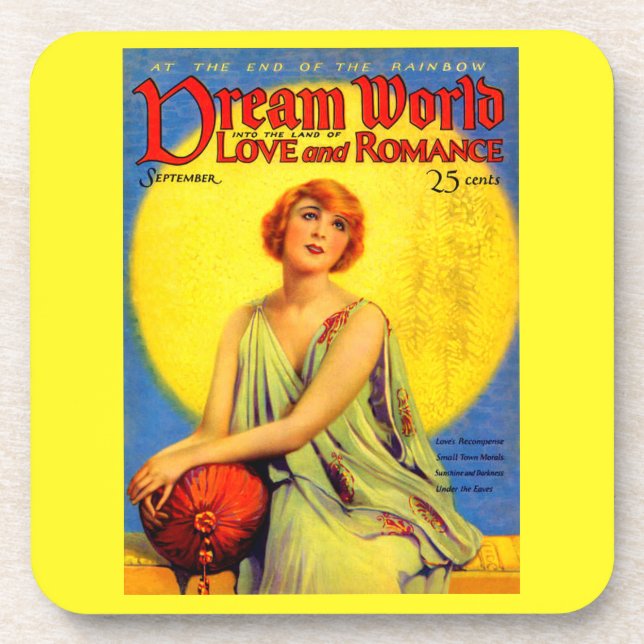 Dessous-de-verre 1920 Dream World magazine couverture (Devant)