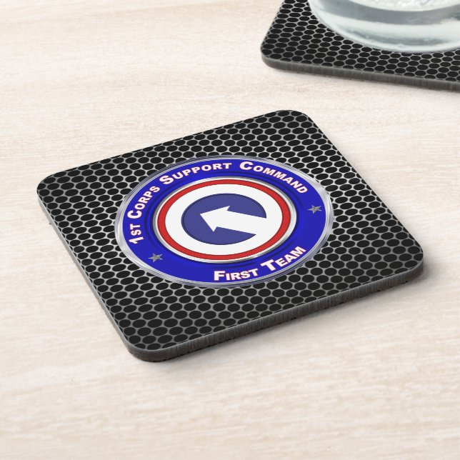 Dessous-de-verre 1er Commandement du soutien du Corps (Côté gauche)