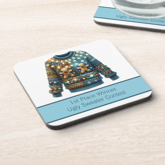 Dessous-de-verre 1ère place Gagnante du concours d'arbre doux moche (Côté gauche)