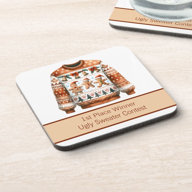 Dessous-de-verre 1ère place gagnante du concours de pain d'épices (Côté gauche)