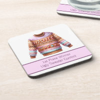1ère place gagnante Laid Sweater Concours Pink Pur