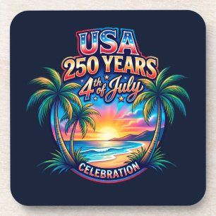 Dessous-de-verre 250e anniversaire d'Amérique USA Palm Beach