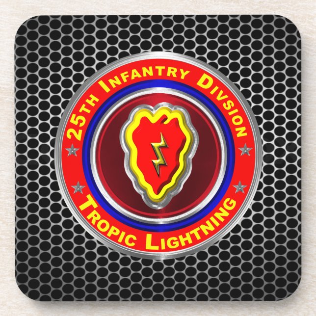 Dessous-de-verre 25e division d'infanterie Tropic Lightning (Devant)