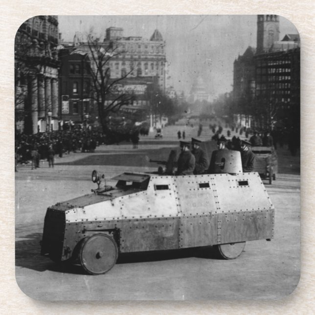 Dessous-de-verre 27 mars 1917 :  L'escadron de véhicule blindé (Devant)