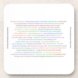 Dessous-de-verre 43 Drôle Pièce de conversation pour les expression