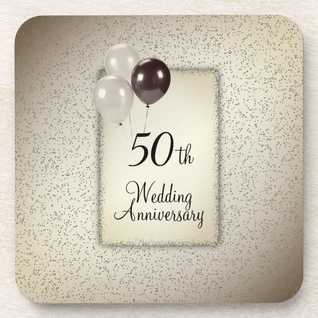 Dessous-de-verre 50e anniversaire du Mariage (Devant)