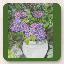 Dessous de verre 6 pack Hydrangeas