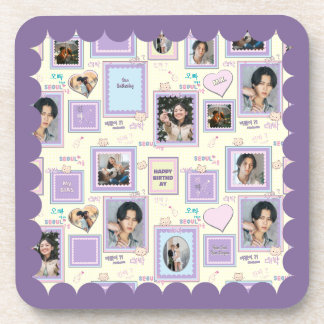 Dessous-de-verre 7 Collage Photo Mignon Kawaii coréen k-pop hallyu
