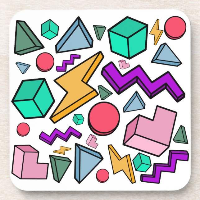 Dessous-de-verre 80s esthétique Vintage rétro (Devant)