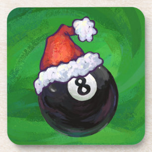 Dessous-de-verre 8 Ball Christmas Green