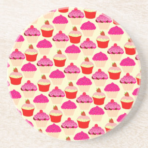 Dessous de verre à boisson en grès Cupcake