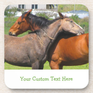 Dessous de verre à cheval personnalisés