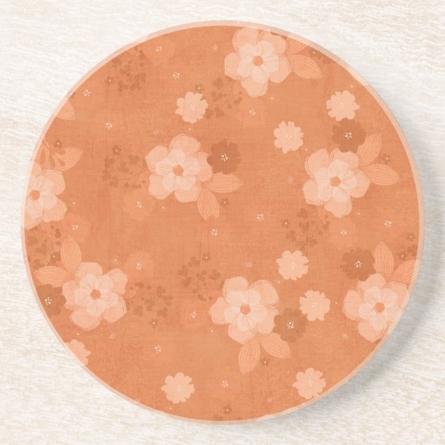 Dessous de verre à fleurs automnales (Devant)