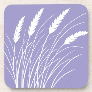 dessous de verre à la lavande avec motif d'herbe d