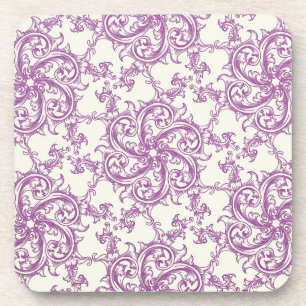 dessous de verre à motif de fleurs médiéval
