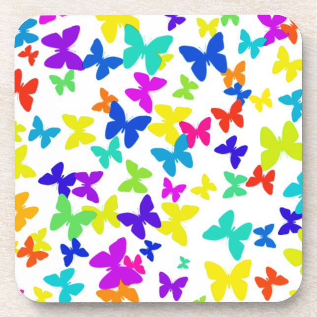 Dessous de verre à papillons d'été (Devant)