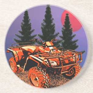 Dessous de verre à quatre roues