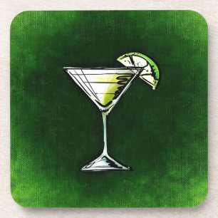 Dessous-de-verre Absinthe cocktail vert