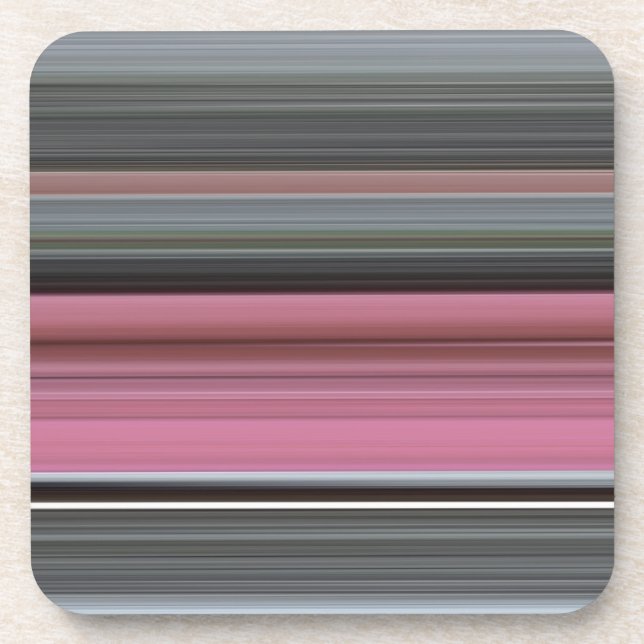 Dessous-de-verre Abstract #1: Rose et grey (Devant)