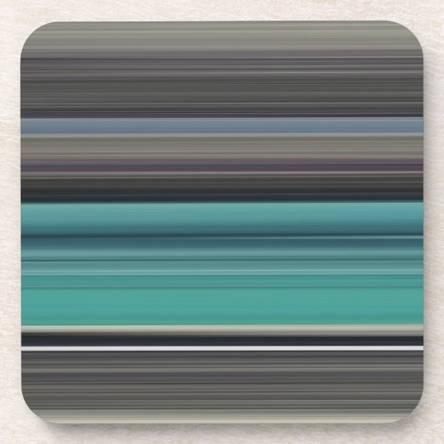 Dessous-de-verre Abstract #1: Teal and grey (Devant)