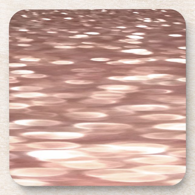 Dessous-de-verre Abstract #3: Copper Rose Gold (Devant)