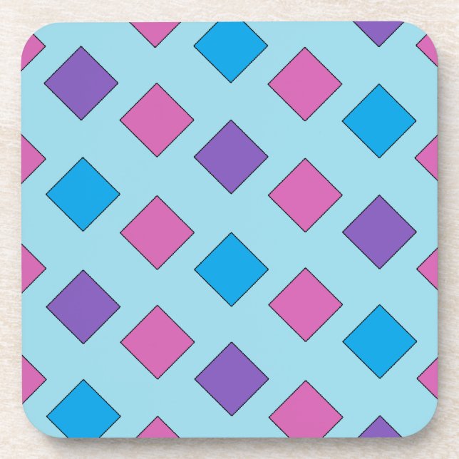 Dessous-de-verre Abstract Squares (Devant)