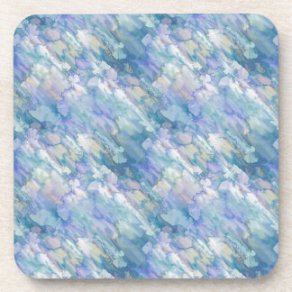 Dessous-de-verre Abstraction bleue en pastel