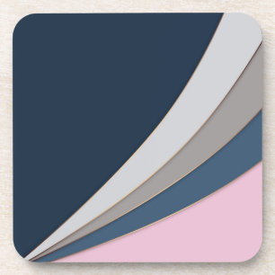 Dessous-de-verre Abstrait imprimé simple géométrique moderne