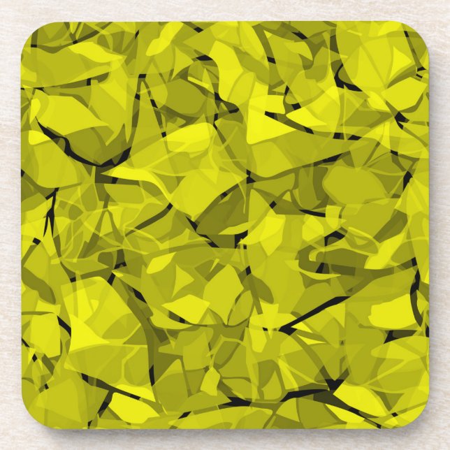 Dessous-de-verre Abstrait mosaïque moderne en cristal mosaïque moti (Devant)