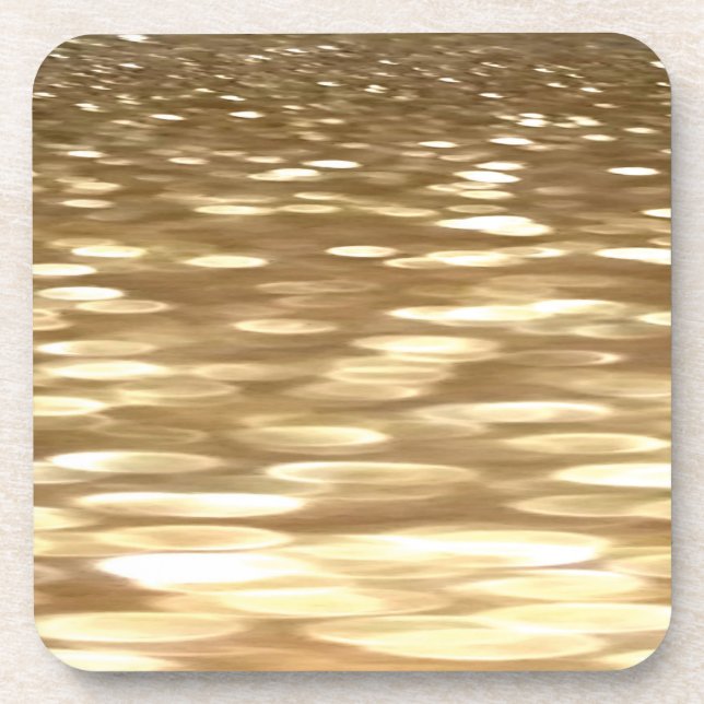 Dessous-de-verre Abstrait n° 3 : Mélangeur d'or (Devant)