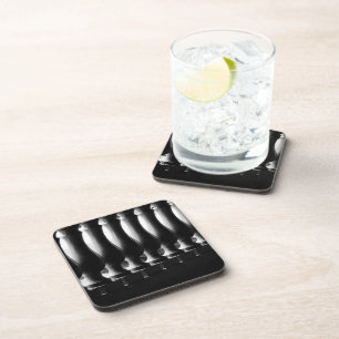 Dessous-de-verre Abstrait noir et blanc