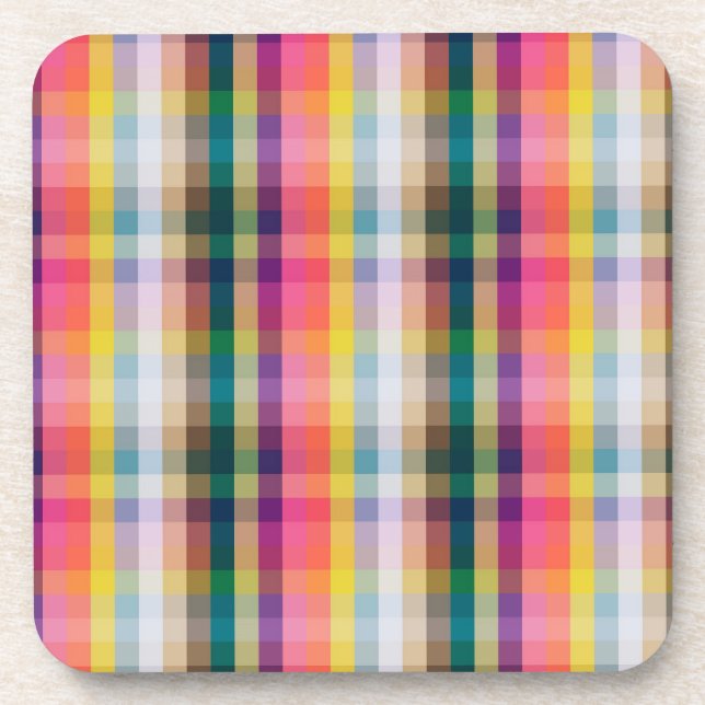 Dessous-de-verre Abstrait Scottish Plaid (Devant)