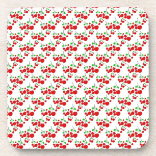 Dessous-de-verre Accessoires motifs cerise rouge - cerises de LeahG
