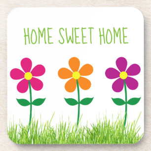 Dessous-de-verre Accueil Sweet Home Fleurs de printemps