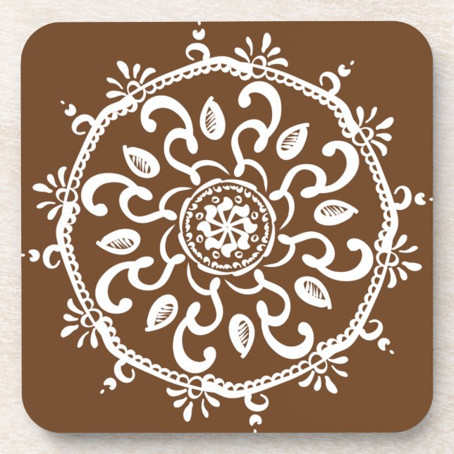 Dessous-de-verre Acorn Mandala (Devant)