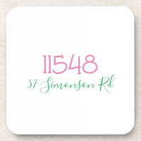 Adresse personnalisée avec code postal de style él