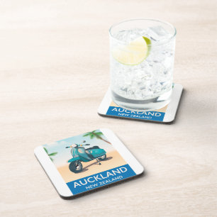 Dessous-de-verre Affiche de voyage à Auckland Nouvelle-Zélande