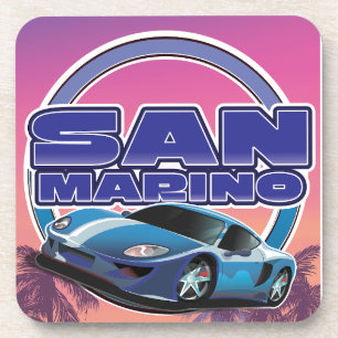 Dessous-de-verre Affiche de voyage Sports de Saint-Marin